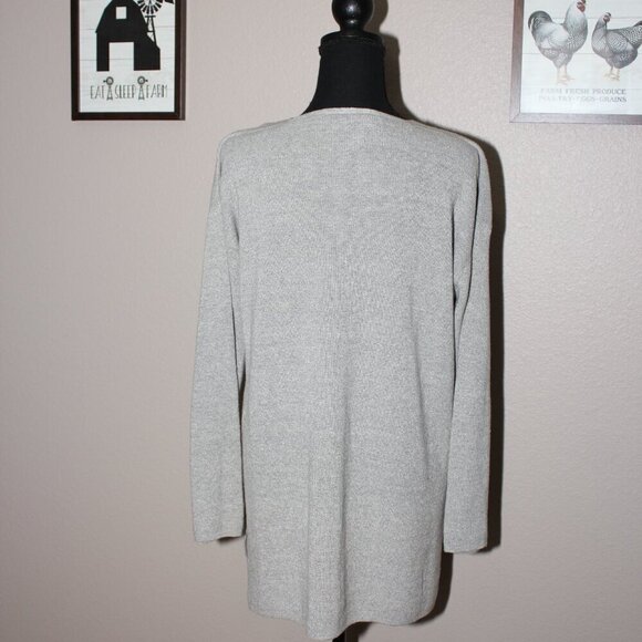 Adrienne Vittadini Collection Womens Linen Cotton Tunic Sweater Size Medium - Picture 2 of 7